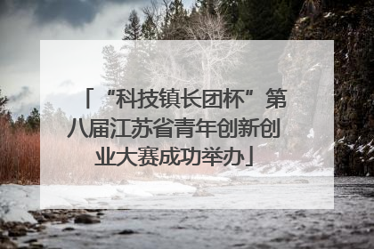 “科技镇长团杯”第八届江苏省青年创新创业大赛成功举办