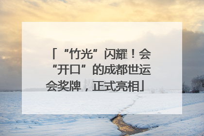 “竹光”闪耀！会“开口”的成都世运会奖牌，正式亮相