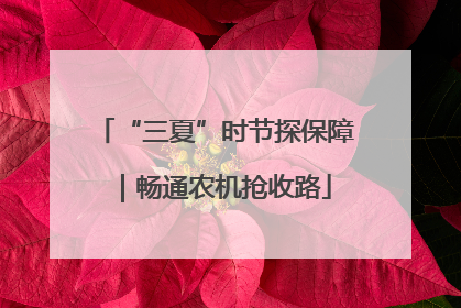 “三夏”时节探保障｜畅通农机抢收路