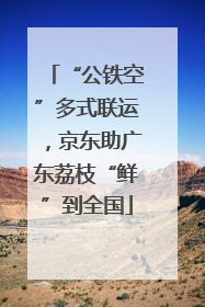 “公铁空”多式联运，京东助广东荔枝“鲜”到全国