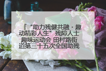 “助力残健共融・趣动精彩人生”残障人士趣味运动会 田村路街道第三十五次全国助残日主题活动圆满举办