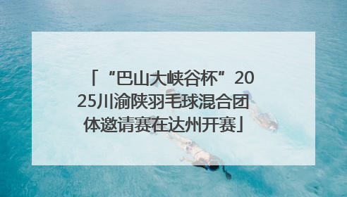 “巴山大峡谷杯”2025川渝陕羽毛球混合团体邀请赛在达州开赛