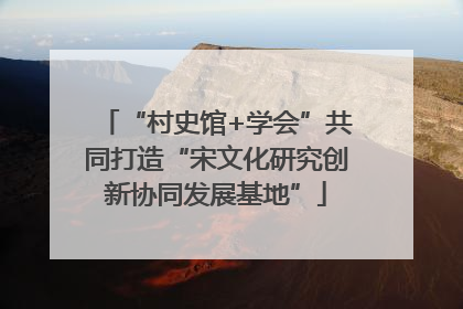 “村史馆+学会”共同打造“宋文化研究创新协同发展基地”