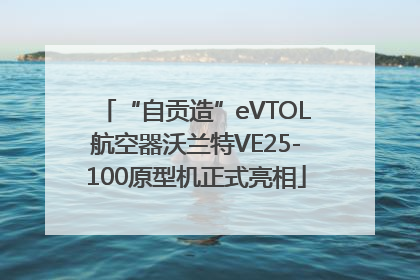“自贡造”eVTOL航空器沃兰特VE25-100原型机正式亮相