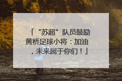 “苏超”队员鼓励黄桥足球小将：加油，未来属于你们！