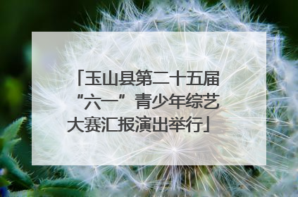 玉山县第二十五届“六一”青少年综艺大赛汇报演出举行