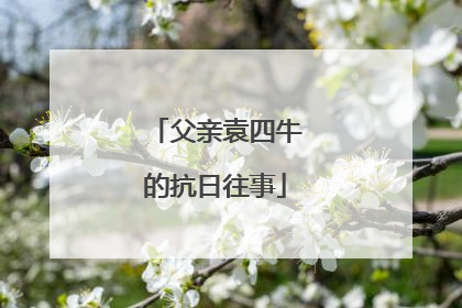 父亲袁四牛的抗日往事