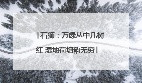 石狮：万绿丛中几树红 湿地荷塘韵无穷