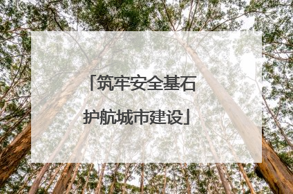 筑牢安全基石 护航城市建设