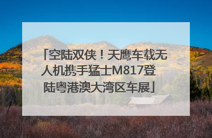 空陆双侠！天鹰车载无人机携手猛士M817登陆粤港澳大湾区车展