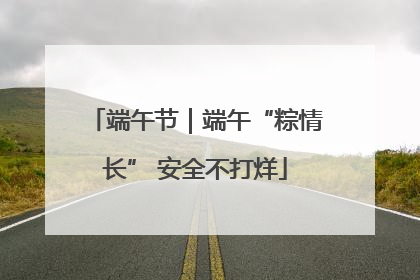 端午节｜端午“粽情长” 安全不打烊