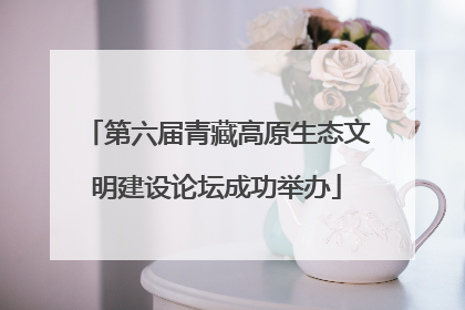 第六届青藏高原生态文明建设论坛成功举办