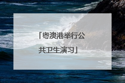 粤澳港举行公共卫生演习