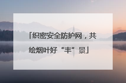 织密安全防护网，共绘烟叶好“丰”景