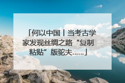 何以中国丨当考古学家发现丝绸之路“复制粘贴”版驼夫……