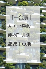一台顶十人！“采收神器”开进邹城土豆地