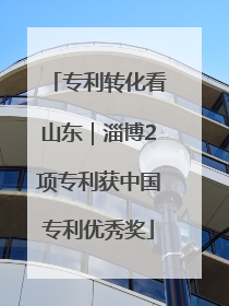 专利转化看山东｜淄博2项专利获中国专利优秀奖