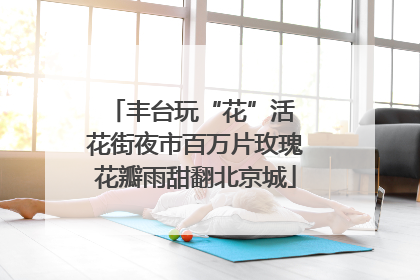 丰台玩“花”活 花街夜市百万片玫瑰花瓣雨甜翻北京城