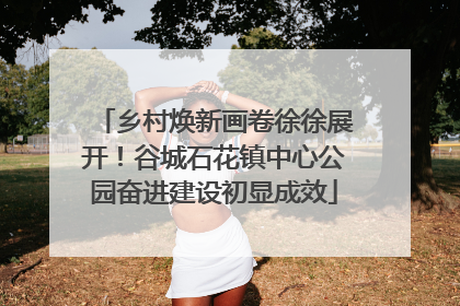 乡村焕新画卷徐徐展开！谷城石花镇中心公园奋进建设初显成效