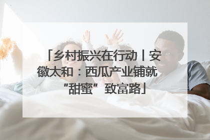乡村振兴在行动丨安徽太和：西瓜产业铺就“甜蜜”致富路