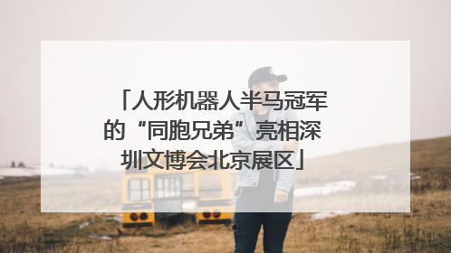 人形机器人半马冠军的“同胞兄弟”亮相深圳文博会北京展区