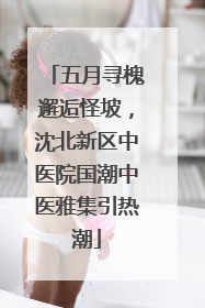 五月寻槐邂逅怪坡，沈北新区中医院国潮中医雅集引热潮