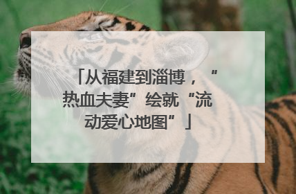 从福建到淄博，“热血夫妻”绘就“流动爱心地图”