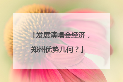 发展演唱会经济，郑州优势几何？