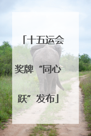 十五运会奖牌“同心跃”发布