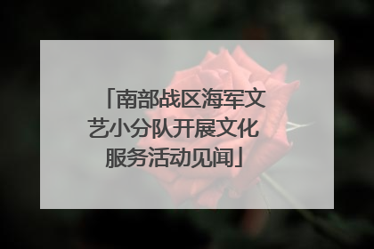 南部战区海军文艺小分队开展文化服务活动见闻