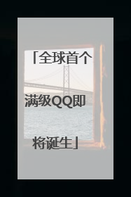 全球首个满级QQ即将诞生