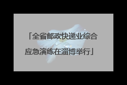 全省邮政快递业综合应急演练在淄博举行