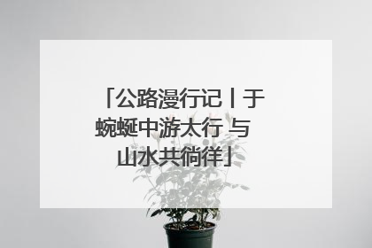 公路漫行记丨于蜿蜒中游太行 与山水共徜徉