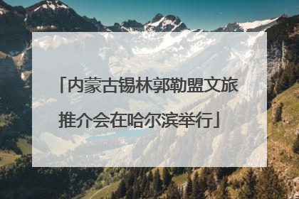 内蒙古锡林郭勒盟文旅推介会在哈尔滨举行