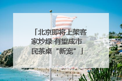 北京即将上架客家炒绿 有望成市民茶桌“新宠”