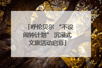 呼伦贝尔 “不设闹钟计划” 沉浸式文旅活动启幕