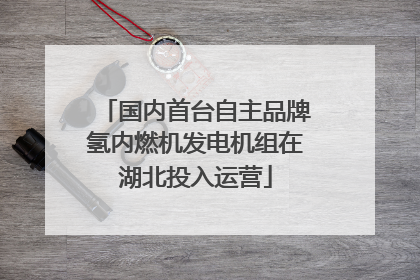 国内首台自主品牌氢内燃机发电机组在湖北投入运营