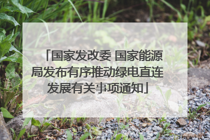 国家发改委 国家能源局发布有序推动绿电直连发展有关事项通知