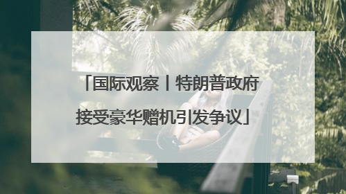国际观察丨特朗普政府接受豪华赠机引发争议