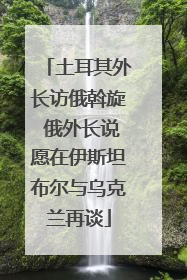 土耳其外长访俄斡旋 俄外长说愿在伊斯坦布尔与乌克兰再谈