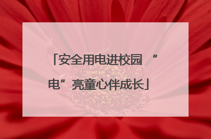 安全用电进校园 “电”亮童心伴成长