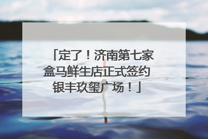 定了！济南第七家盒马鲜生店正式签约银丰玖玺广场！