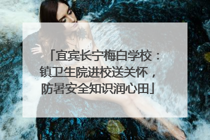 宜宾长宁梅白学校：镇卫生院进校送关怀，防暑安全知识润心田