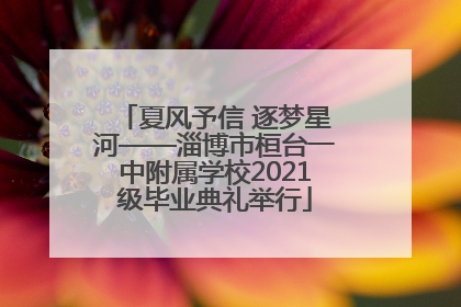 夏风予信 逐梦星河——淄博市桓台一中附属学校2021级毕业典礼举行