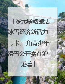 多元联动激活冰雪经济新活力，长三角青少年滑雪公开赛在沪落幕