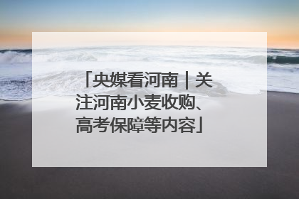 央媒看河南｜关注河南小麦收购、高考保障等内容
