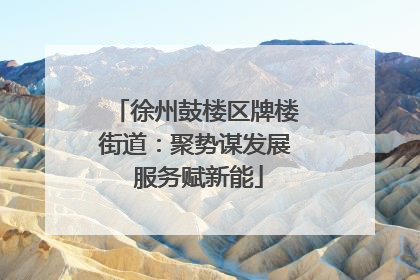 徐州鼓楼区牌楼街道：聚势谋发展 服务赋新能