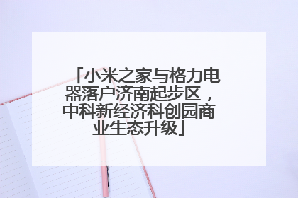 小米之家与格力电器落户济南起步区，中科新经济科创园商业生态升级