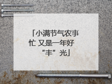 小满节气农事忙 又是一年好“丰”光