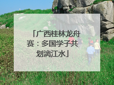 广西桂林龙舟赛：多国学子共划漓江水